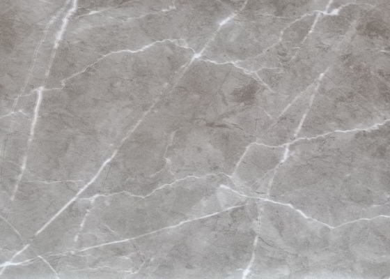 Phim PVC có độ bóng cao bằng đá cẩm thạch xám cho tấm tường MDF