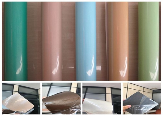 Màng Pvc có độ bóng cao 0,2mm cho đồ nội thất Cổng chính Tường bếp Phòng khách