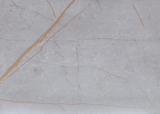 Màu xám bóng Màu trắng tự dính Phim đá cẩm thạch Pvc Foil trang trí Cà phê mặt bàn