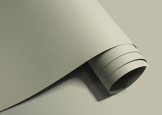 Super Matte Beige Solid Color Pvc Foil cho trang trí cửa đồ nội thất