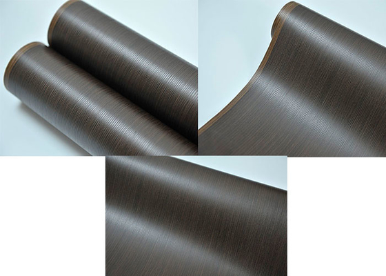 Emboss Pvc 3D membrane foil roll đen gỗ hạt 1400mm chiều rộng