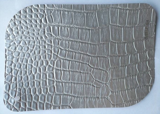 Dệt da Pvc membrane Foil cho MDF Cabinet Door Sheets Lamination
