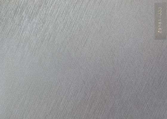 Bạc chải nổi PVC Giấy bạc trang trí Cuộn chống cháy 3D nổi